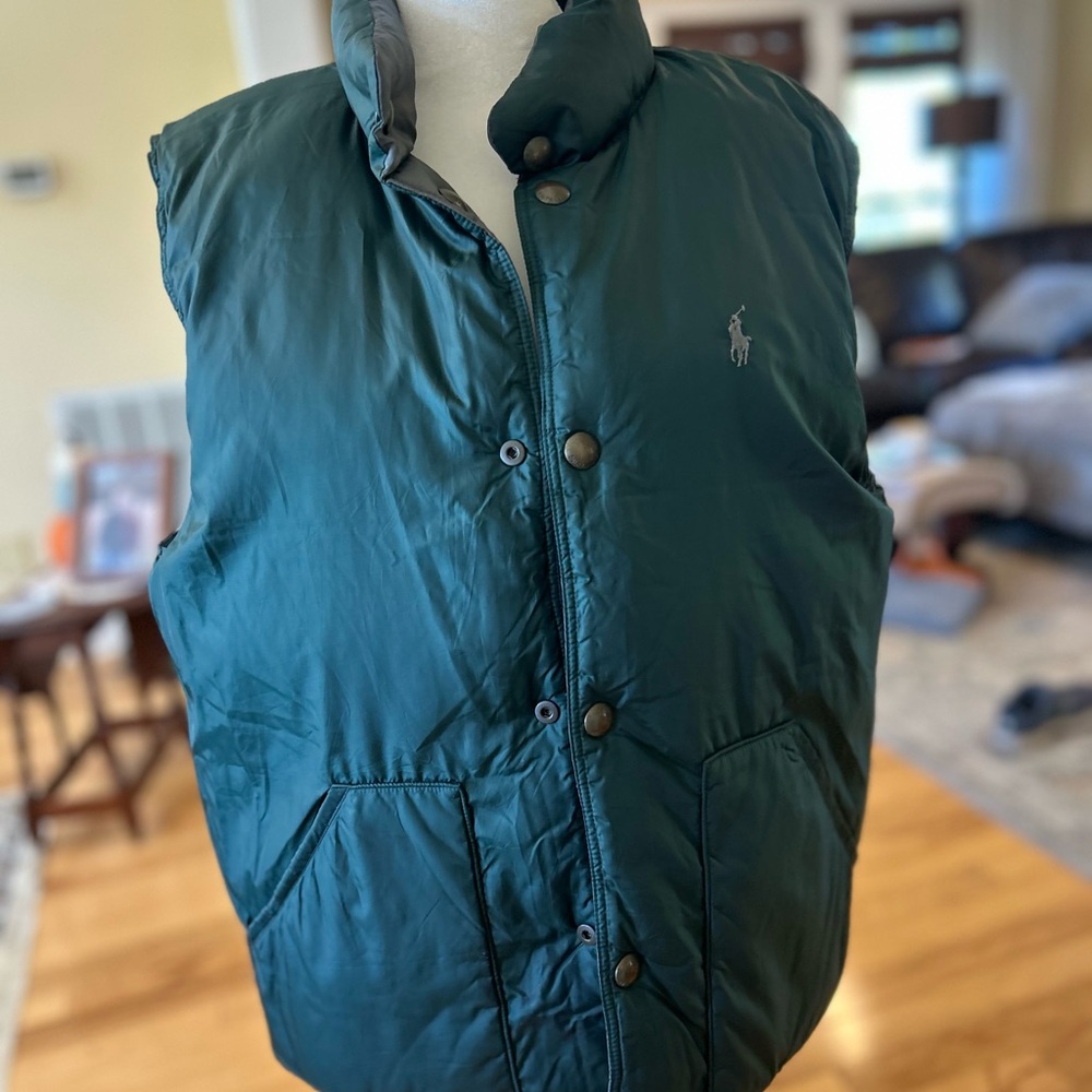 Vintage Polo Ralph Lauren Men's  Down Reversible Puffer Vest